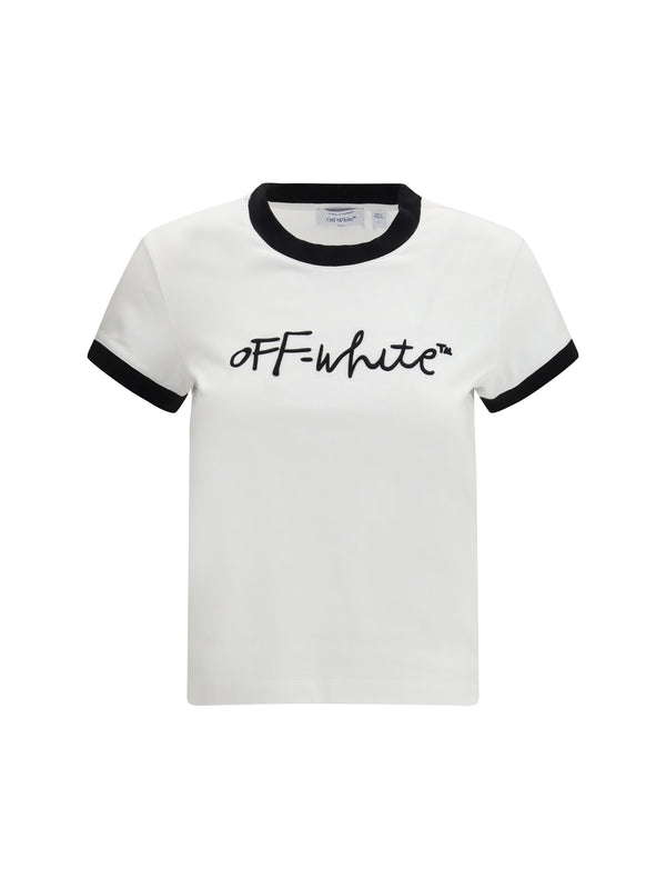 Off-White 100% cotton t-shirt in white