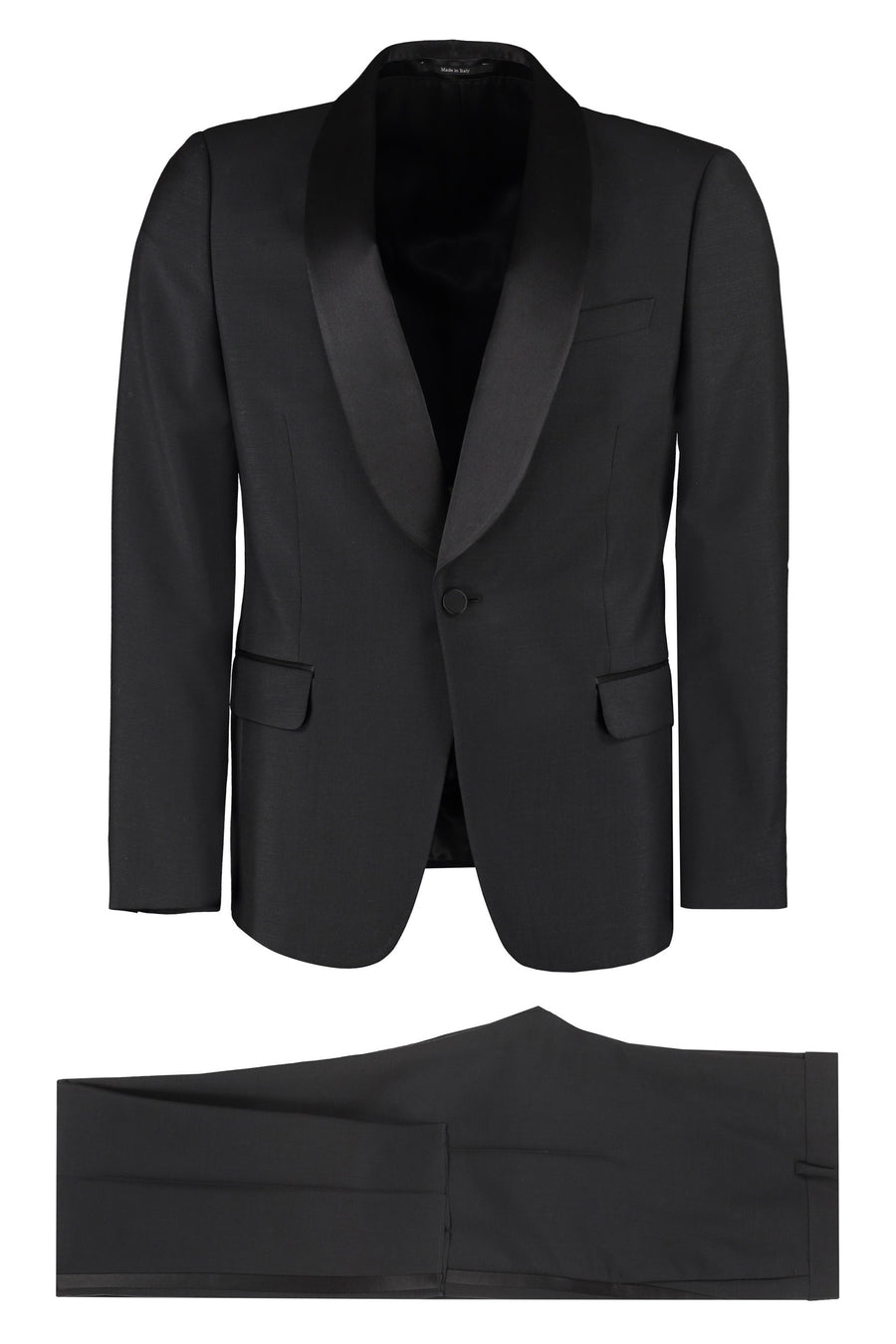 Wool And Mohair Two-Piece Suit Black Suits