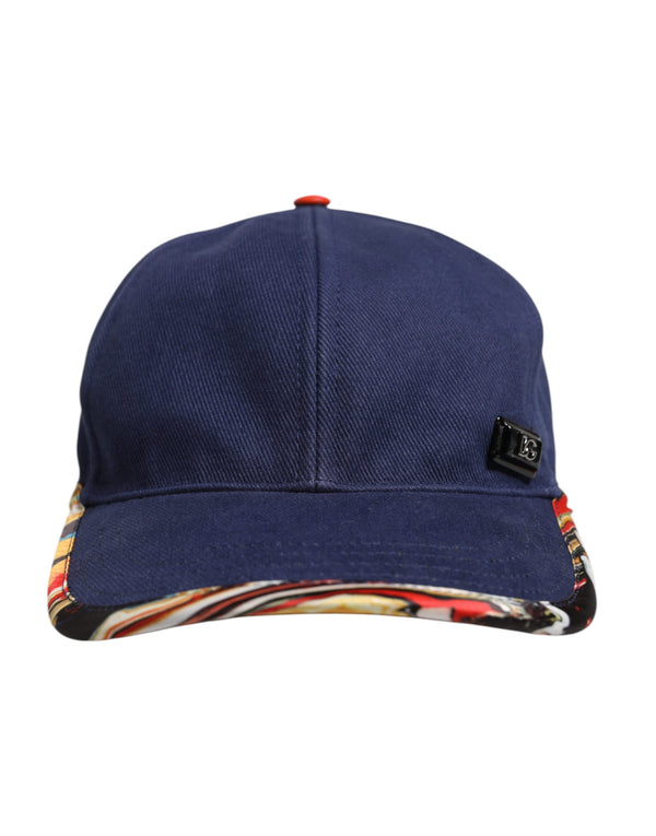 Dolce & Gabbana HAT9765 65% Cotton baseball cap in navy