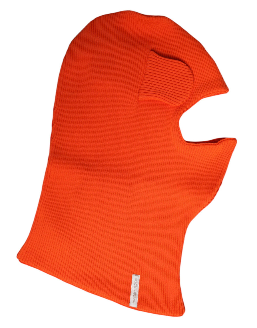 Dolce & Gabbana HAT9766 100% Cotton balaclava in orange