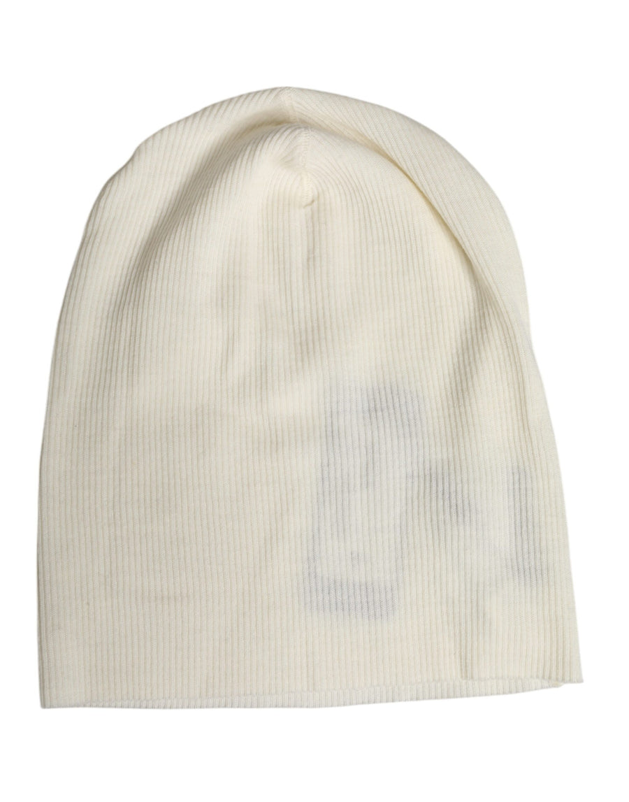 Dolce & Gabbana HAT9783 80% Wool 20% Nylon beanie in beige