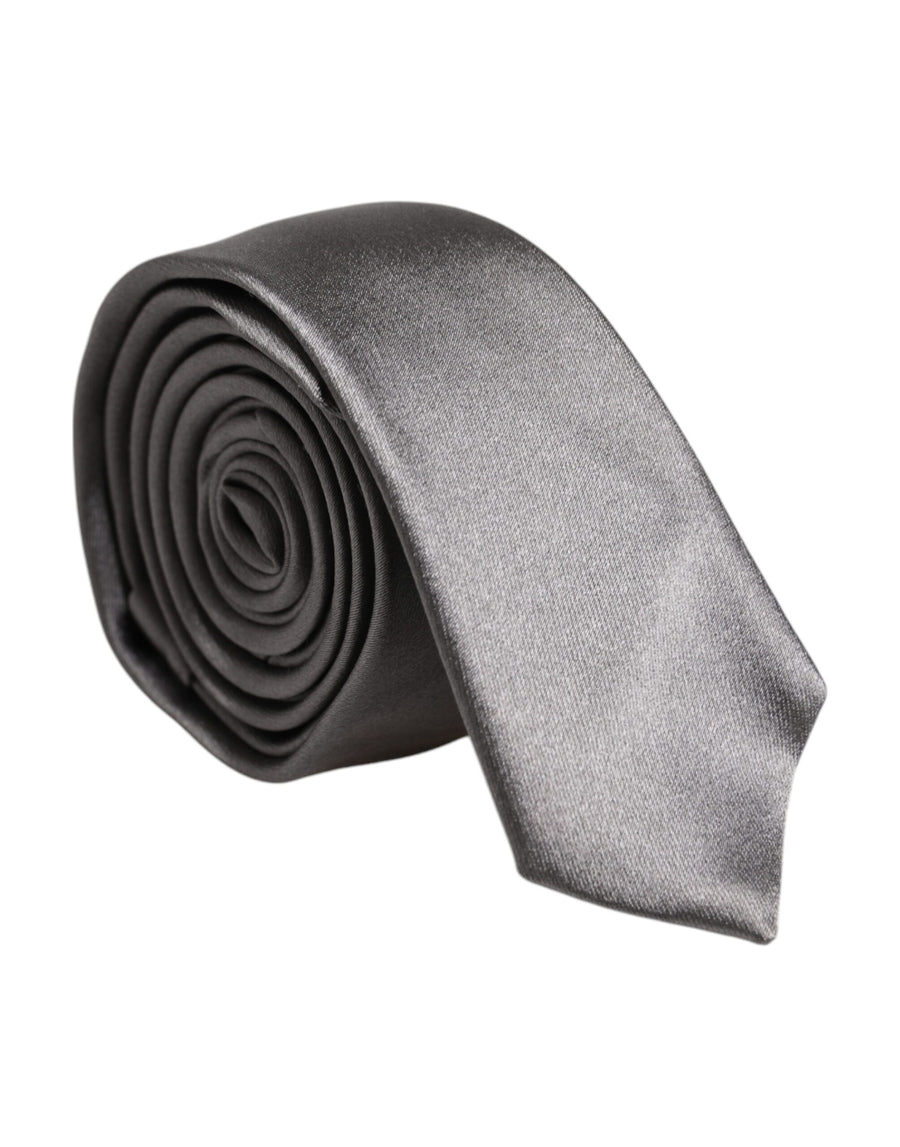 Dolce & Gabbana 100% Silk necktie in silver