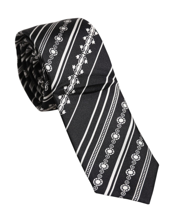 Dolce & Gabbana 100% Silk necktie in black