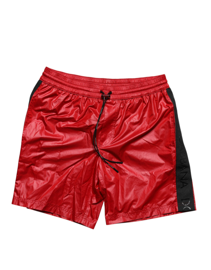 Dolce & Gabbana 100% Polyester (shell); 94% Polyester 6% Elastane (lining) swim shorts in red