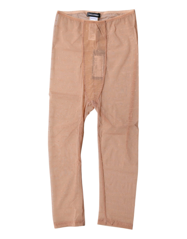 Dolce & Gabbana 93% Nylon 7% Elastane bodysuit in brown