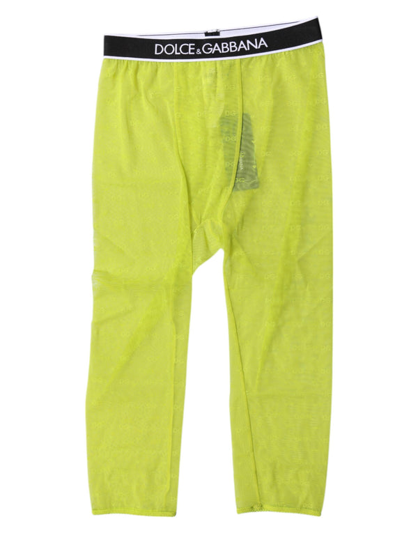 Dolce & Gabbana 92% Nylon 8% Elastane leggings in green