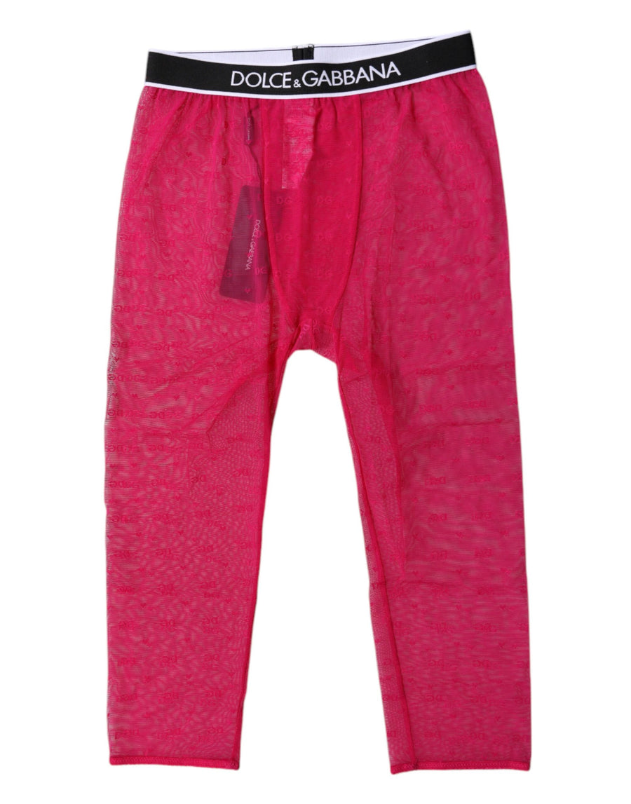 Dolce & Gabbana 92% Nylon 8% Elastane leggings in pink