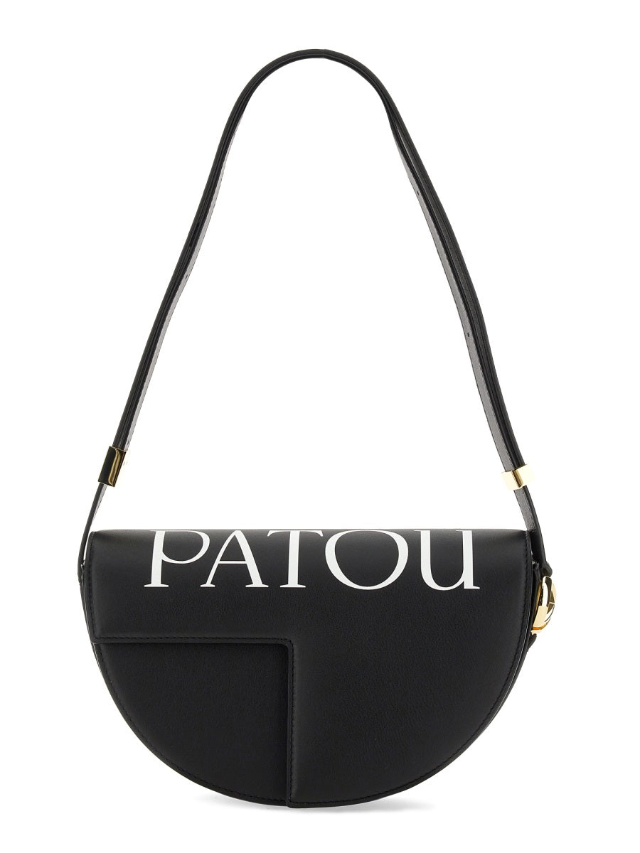 Leather Shoulder Bag Black