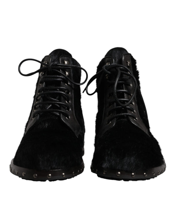 Dolce & Gabbana 100% Calf Leather boot in black