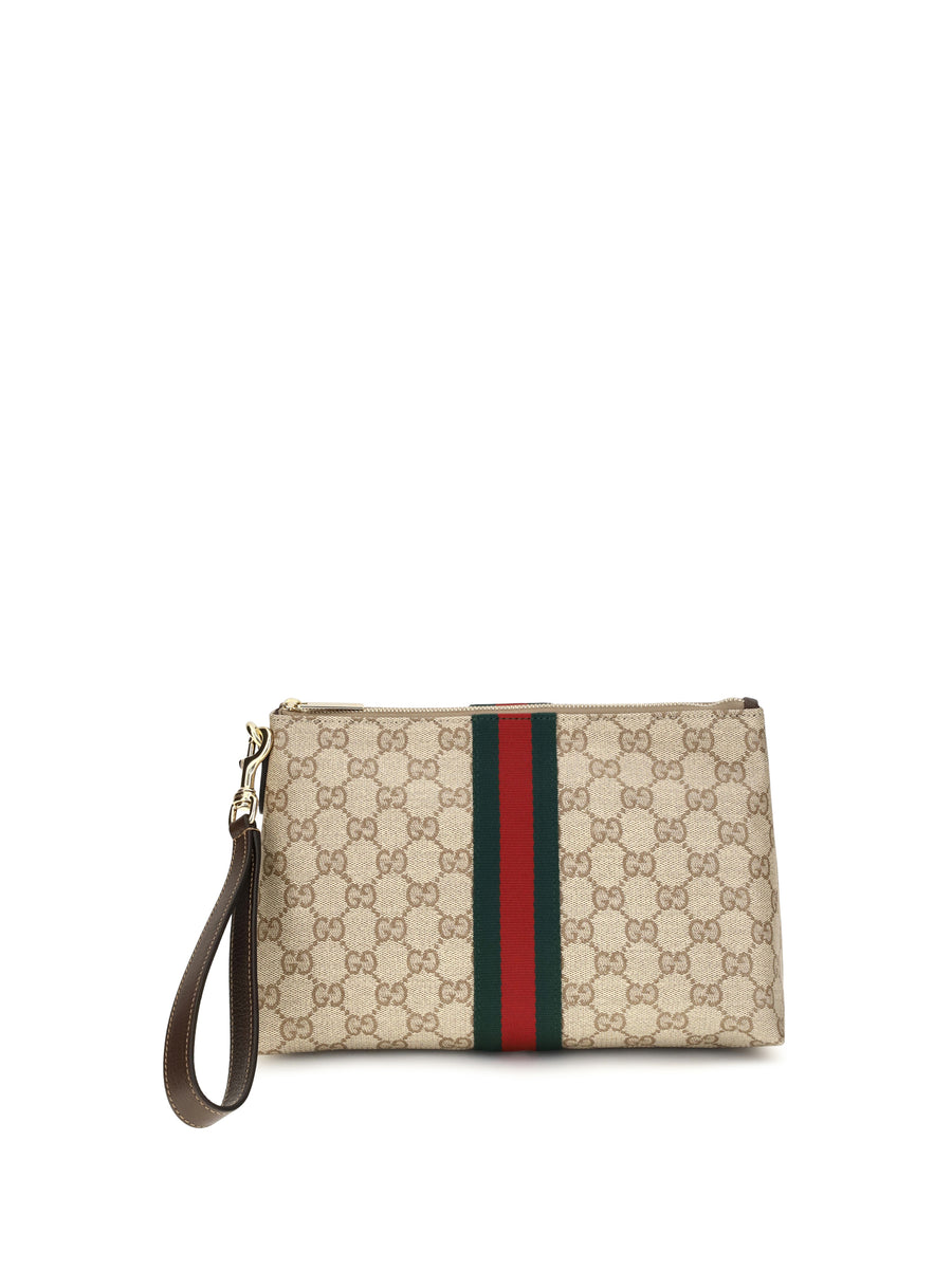 Small Gg Web Pouch Vin.san.br/dk.br/vrv Fabric Shoulder Bags