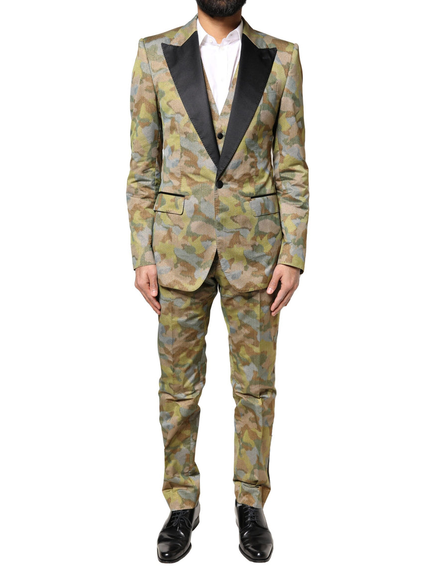Dolce & Gabbana 92% Polyester suit in multicolor