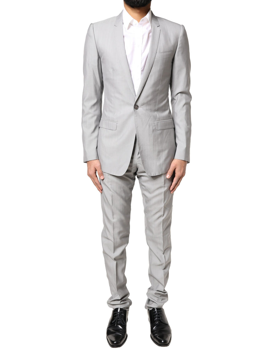 Dolce & Gabbana 60% Virgin Wool 40% Silk pant suit in gray