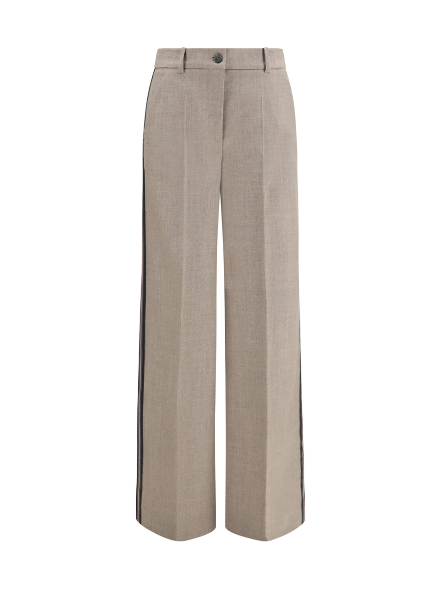 Virgin Wool Pants Tortora