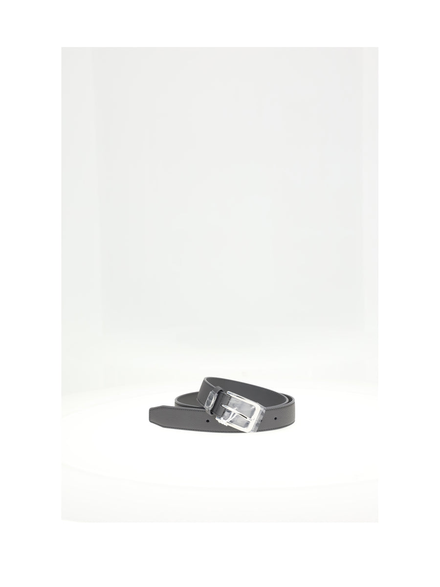 Belt Calf Leather Grey