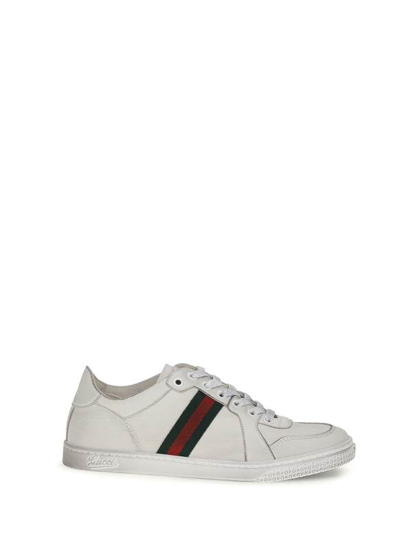 Gucci UPPER: 100% CALF LEATHER BOS TAURUS; SOLE: 100% RUBBER sneaker in white