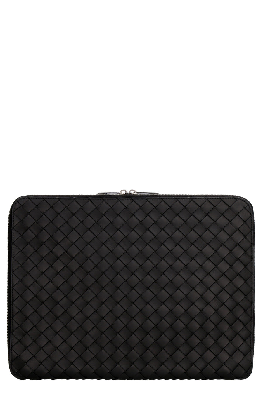 Bottega Veneta Intrecciato Hydrology Document Case Pouch Black Calf Clutch Bags