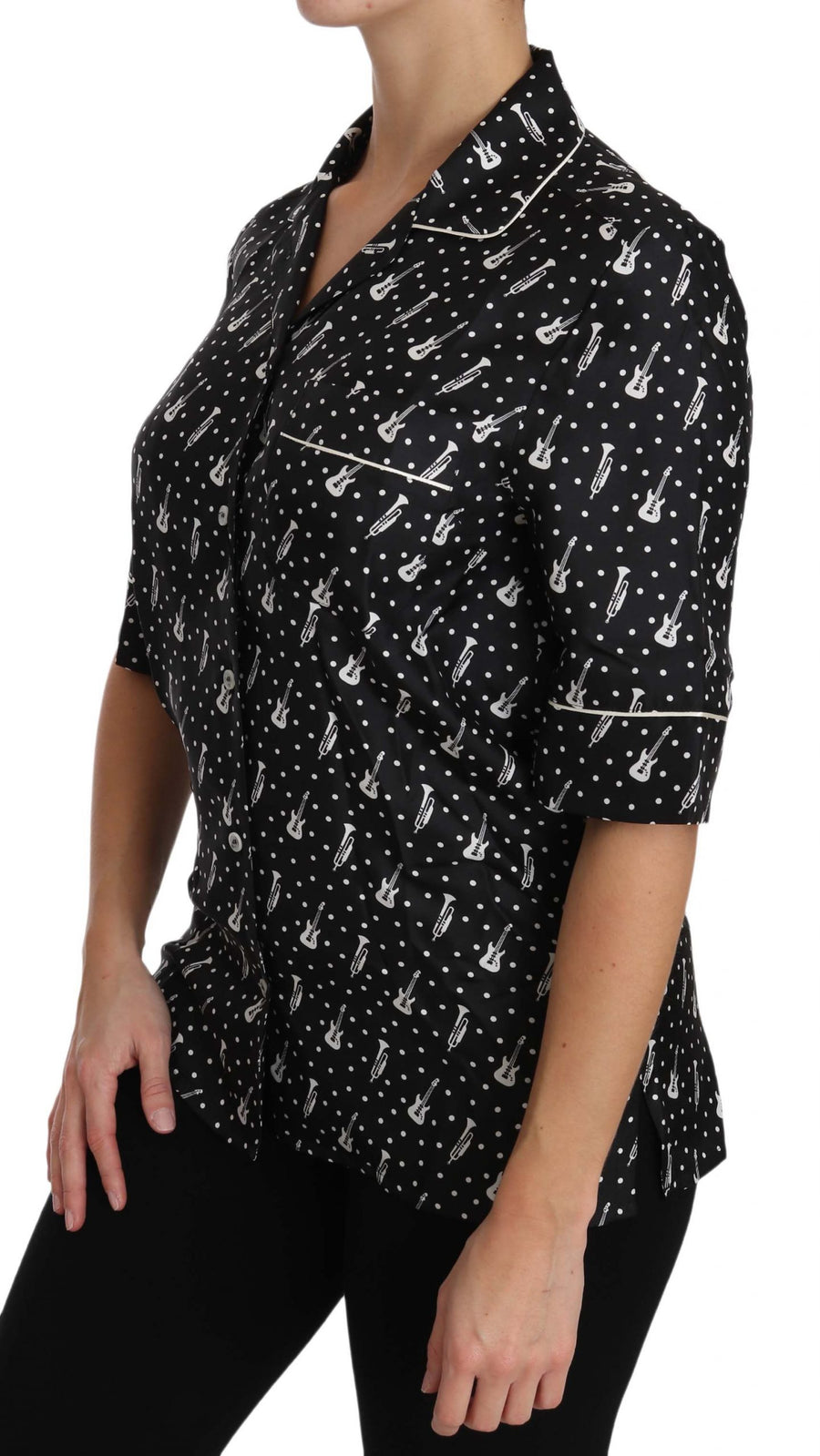 Dolce & Gabbana 100% Silk blouse in black