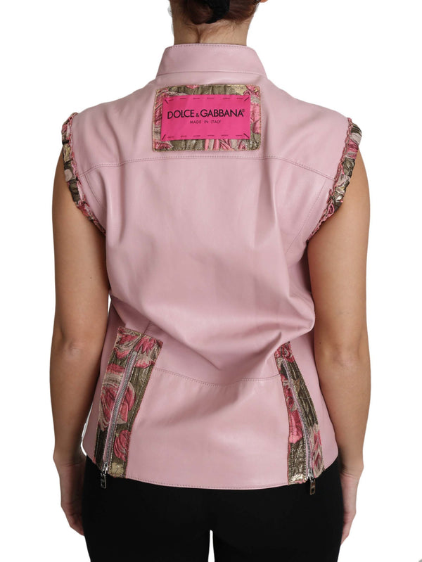 Dolce & Gabbana 80% Lamb vest in pink