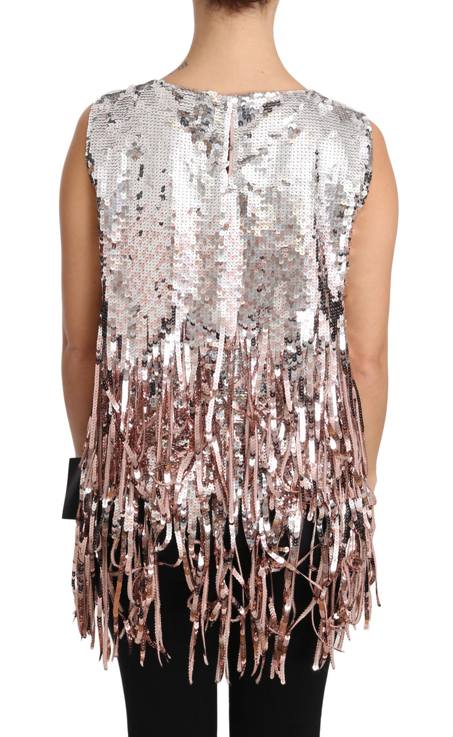Dolce & Gabbana 100% Nylon tank top in rose gold