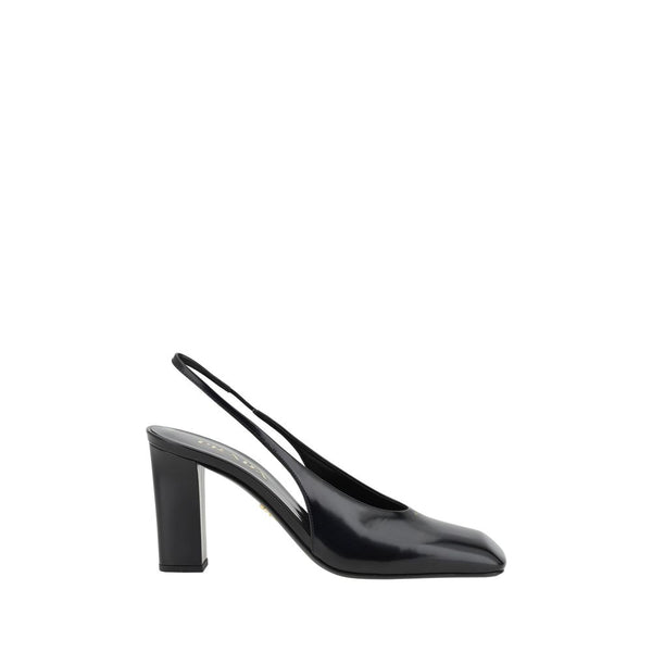 Prada 100% Calf Leather Bos Taurus pump in black
