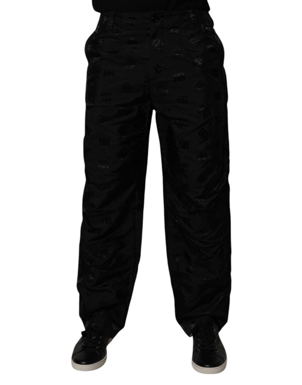 Dolce & Gabbana 100% Polyester trousers in black