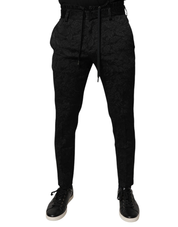 Dolce & Gabbana 47% Polyester 20% Acetate 17% Nylon 14% Viscose 2% Elastane trousers in black