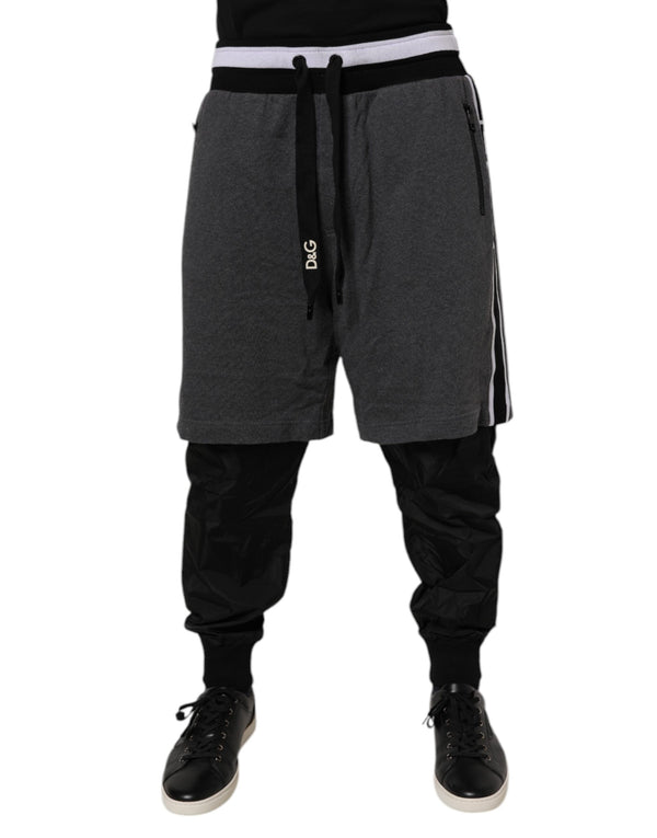Dolce & Gabbana 76% Cotton 24% Nylon joggers in black