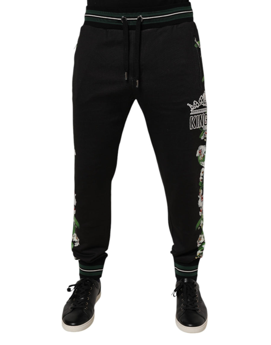 Dolce & Gabbana 100% Cotton joggers in black