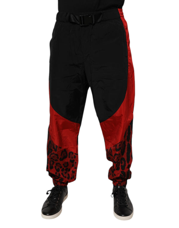 Dolce & Gabbana 100% Nylon joggers in black