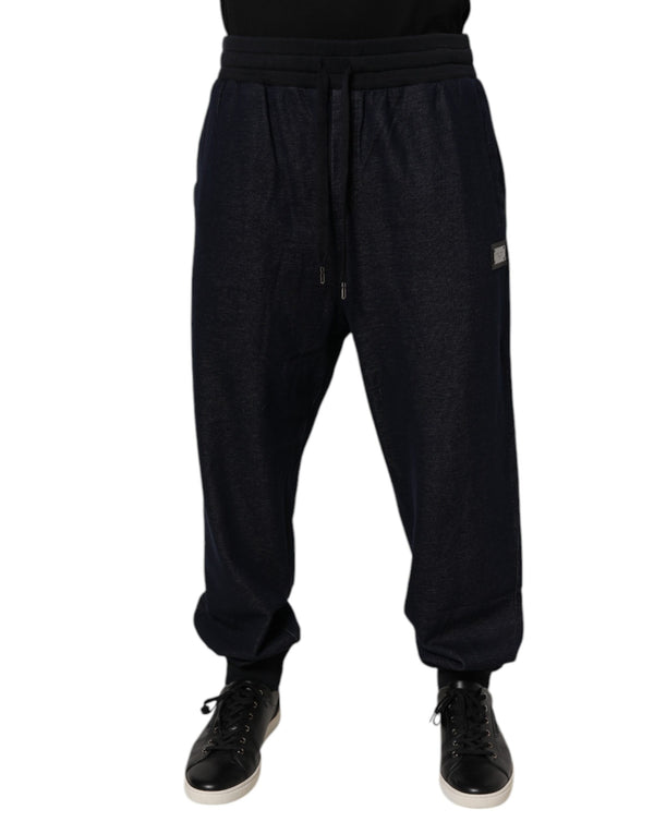 Dolce & Gabbana 82% Cotton 18% Elastane joggers in black