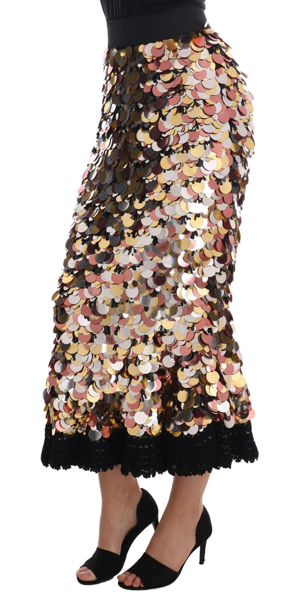Dolce & Gabbana Shell: 10% Cotton skirt in black