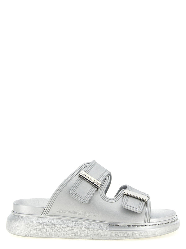 Alexander McQueen Hybrid Sandals — silver