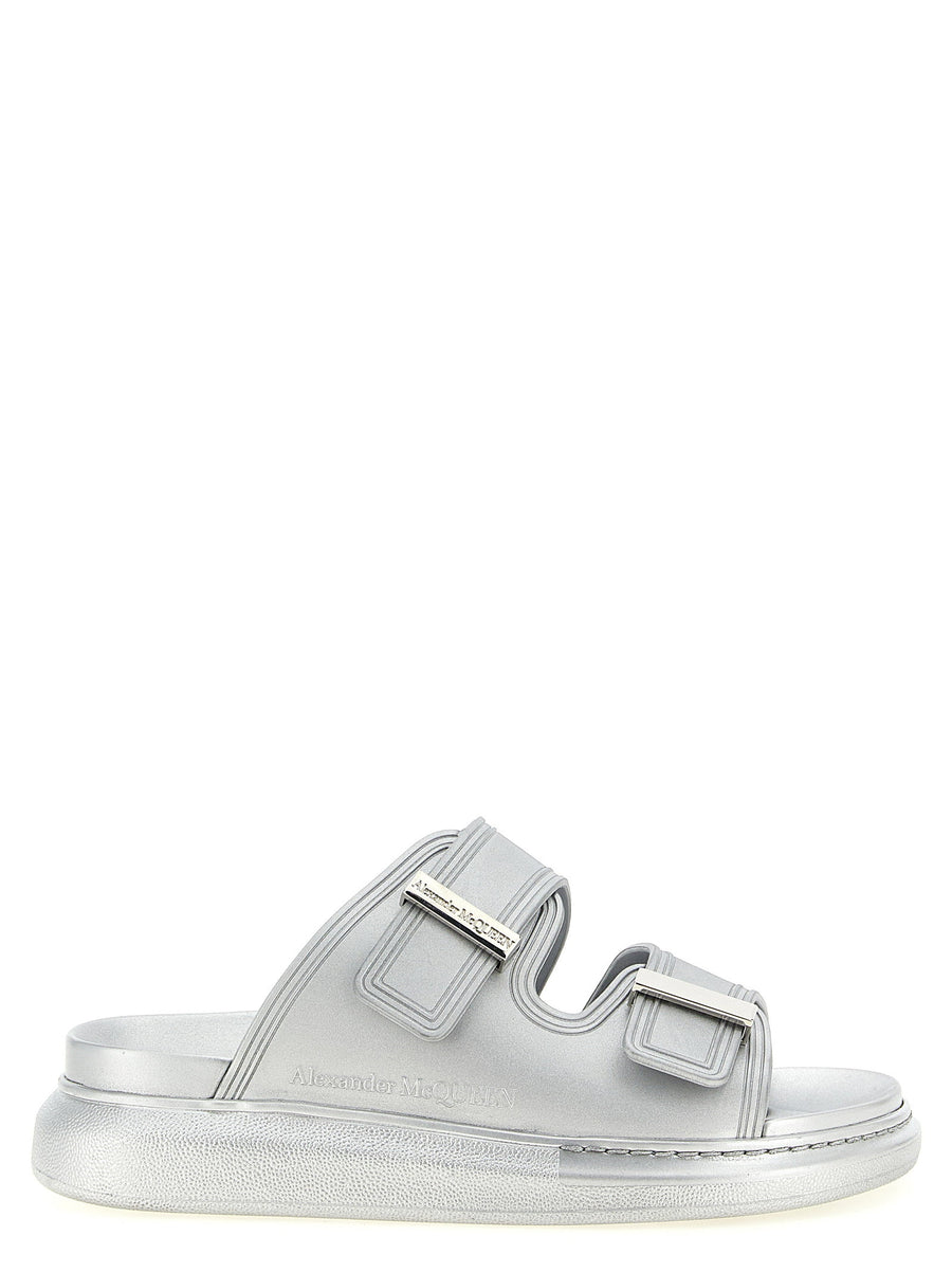 Alexander McQueen Hybrid Sandal — Silver
