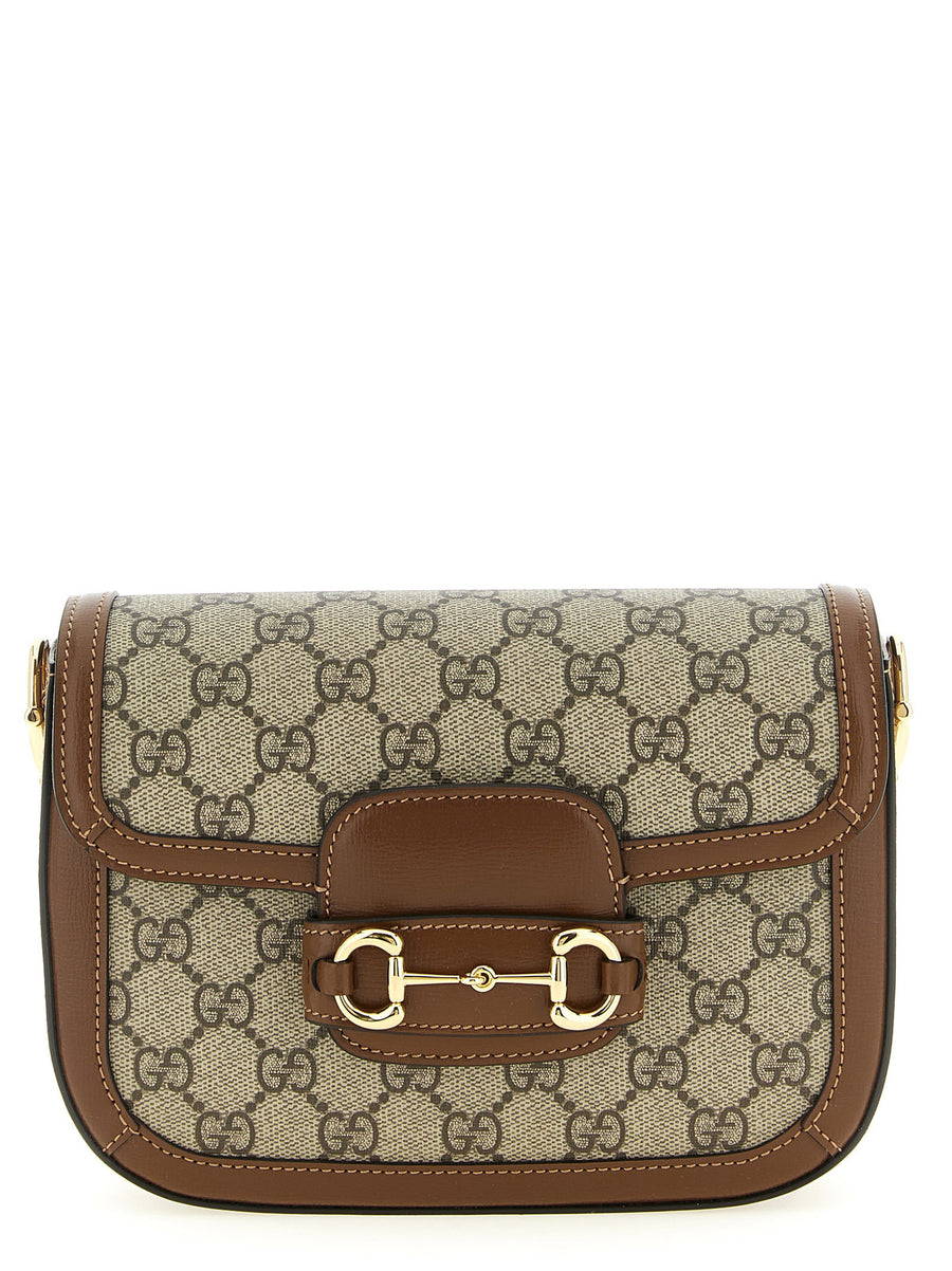 Gucci Horsebit 1955 Shoulder Bag — Brown