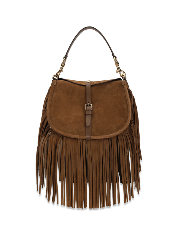 Etro 100% Calf leather shoulder bag in brown