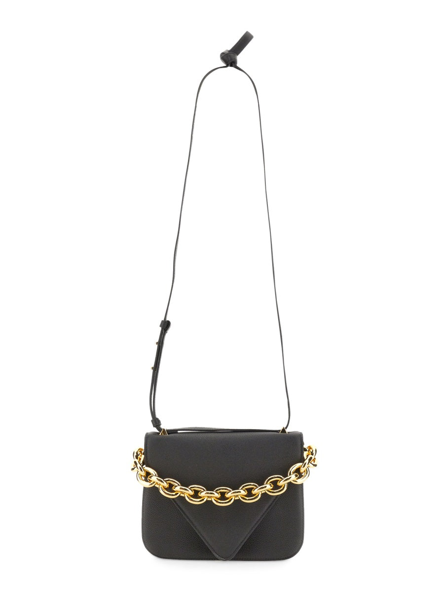 Suede Envelope Bag Black Leather Shoulder