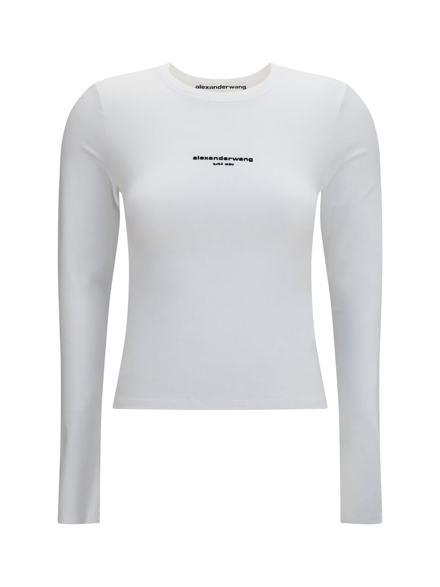 Logo T-Shirt White Cotton; Elastane T-shirts
