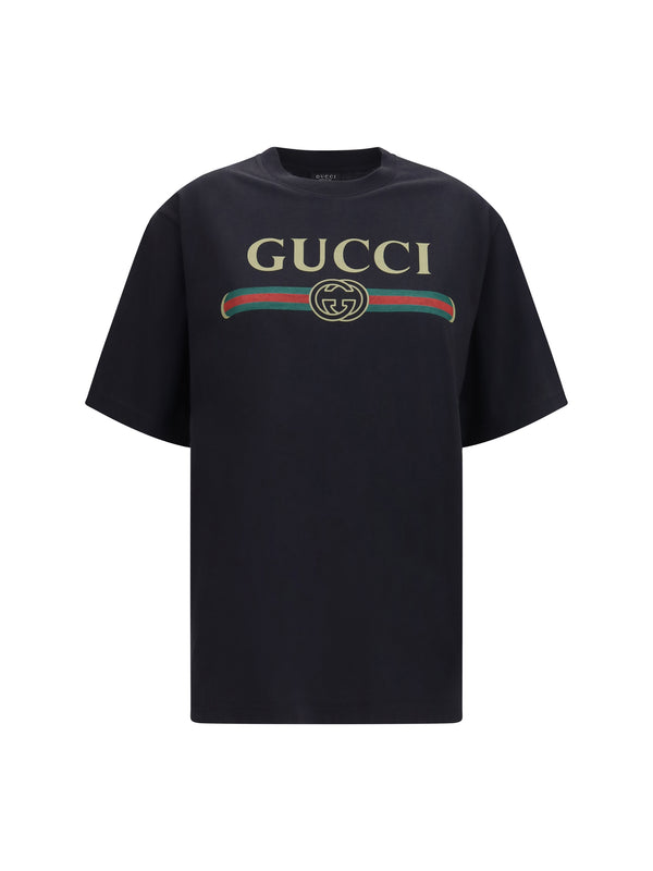 Gucci 80% Cotton t-shirt in black