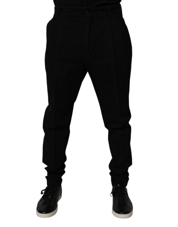 Dolce & Gabbana 98% Cotton trousers in black