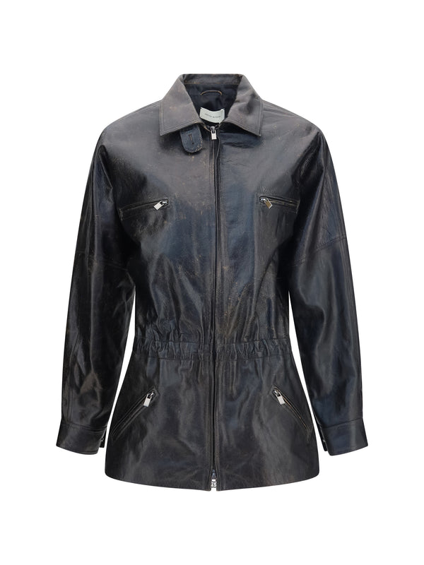 Magda Butrym 100% Sheepskin jacket in black
