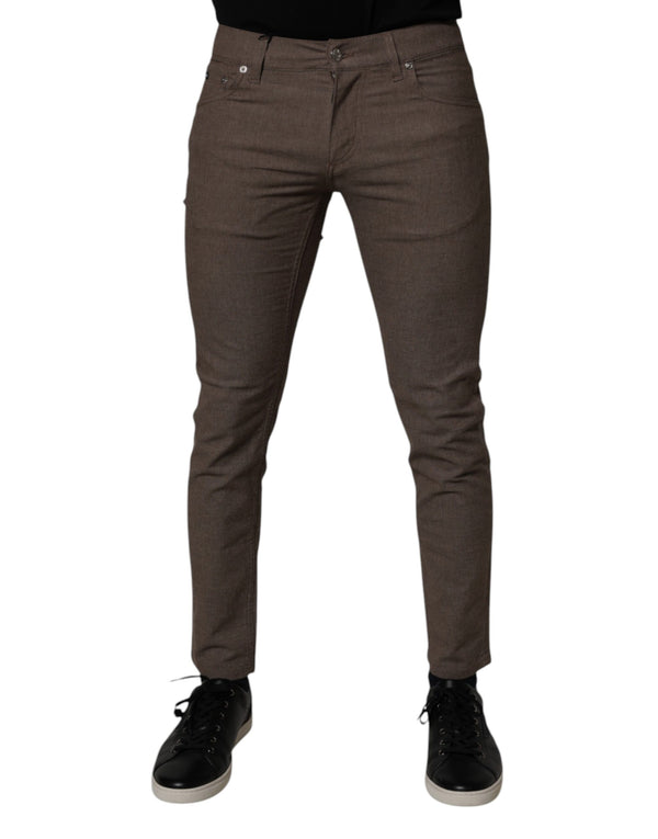 Dolce & Gabbana 98% Cotton 2% Elastane chinos in brown