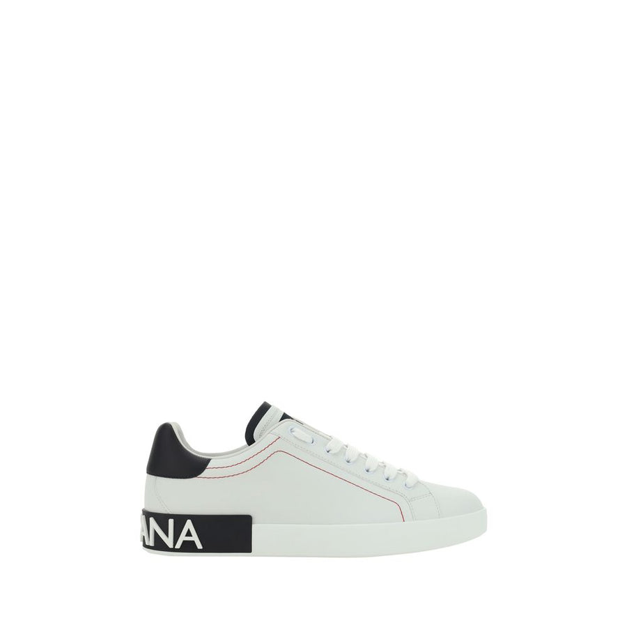 Dolce & Gabbana 100% Calf Leather Bos Taurus sneaker in white