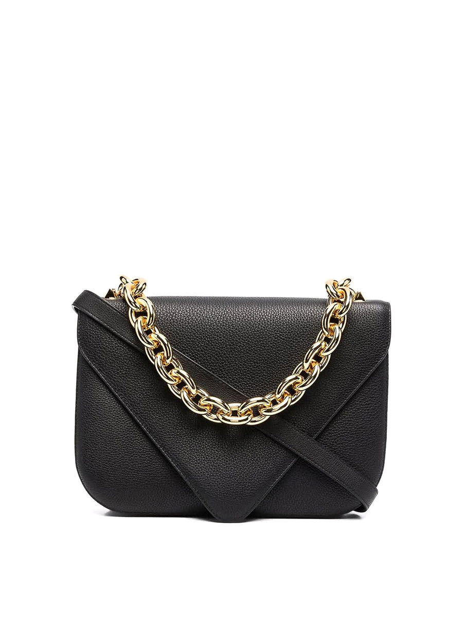 Bottega Veneta Leather shoulder bag in black — view 5