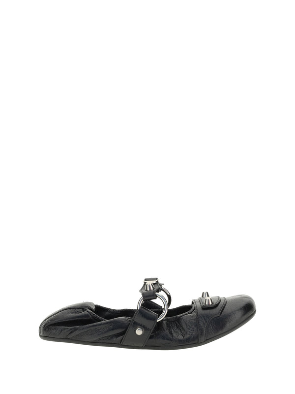 Balenciaga 100% Calf Leather Bos Taurus flat in black