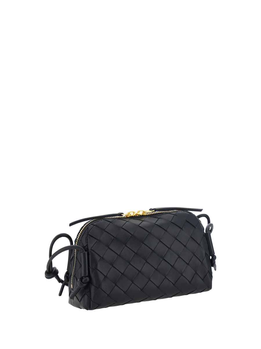 Concert Shoulder Bag Black-Gold Black/gold Calf Leather Make Up