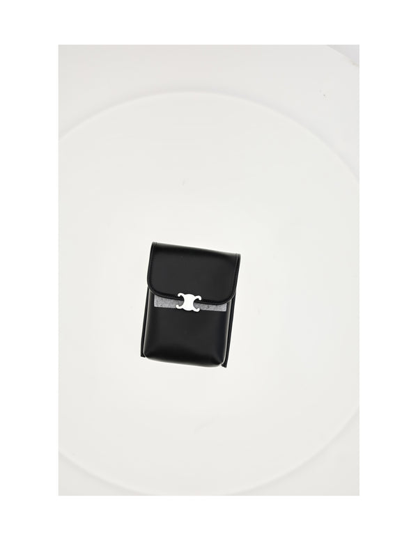 Vertical Pouch Lambskin Black Umbrellas