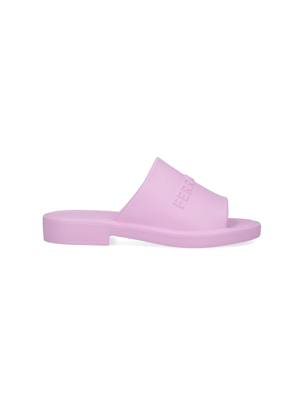 Ferragamo 100% gomma sandal in pink