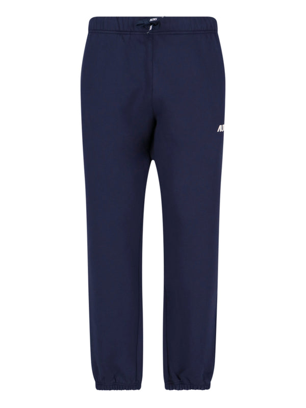 Autry 100% cotton joggers in navy