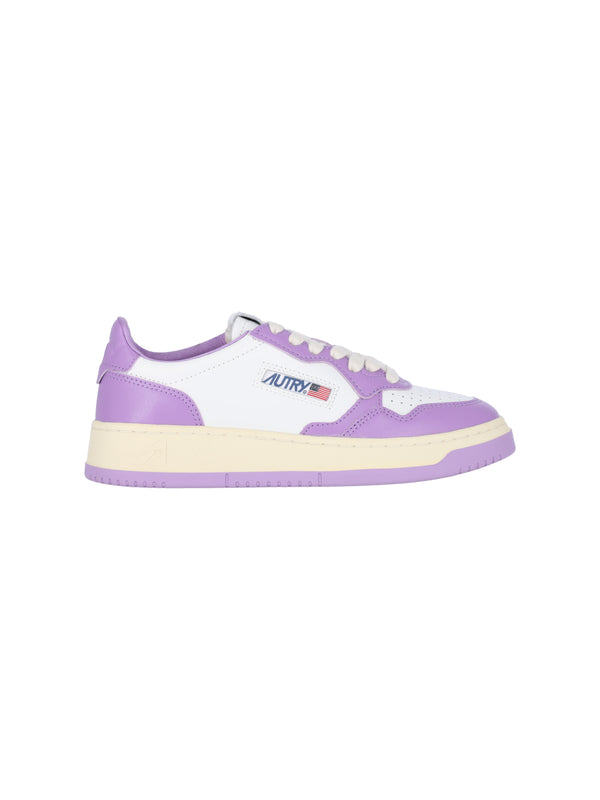 Autry Leather sneaker in purple