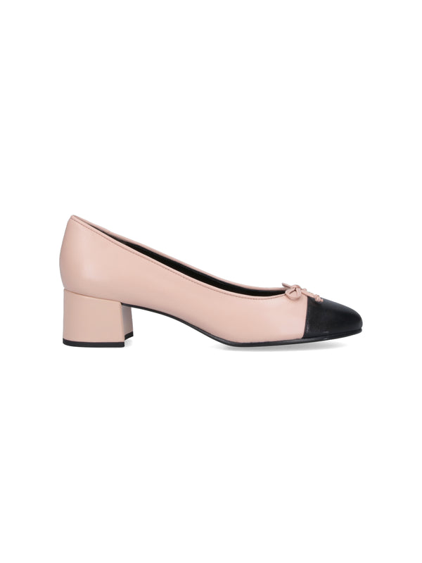 Tory Burch Upper: 100% Caprine; Lining: 100% Caprine; Outsole: 100% Bovine Leather heel in pink